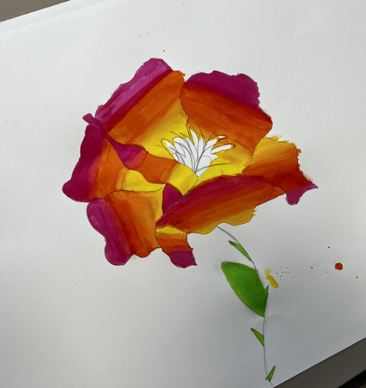 aquarelle fleur